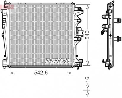 Радіатор основний DENSO DRM01004