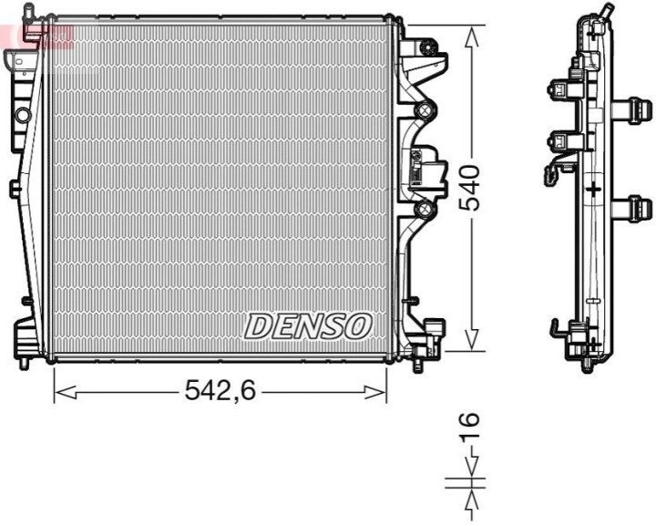 Радиатор основной DENSO DRM01004 (фото 1)