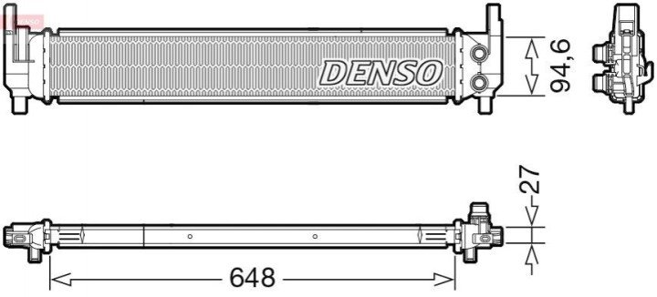 Радіатор, охолодження двигуна DENSO DRM02042 (фото 1)