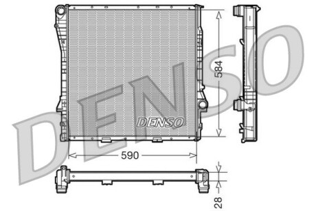 Радиатор охлаждения DENSO DRM05116