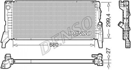 Радіатор, охолодження двигуна DENSO DRM05119