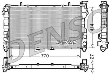 Радиатор, охлаждение двигателя DENSO DRM06011