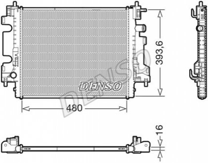 Радиатор, охлаждение двигателя DENSO DRM23113 (фото 1)