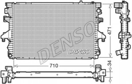 Радиатор, охлаждение двигателя DENSO DRM32040 (фото 1)