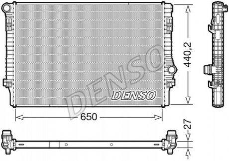 Радіатор, охолодження двигуна DENSO DRM32049