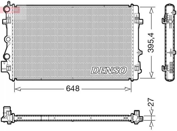 Радиатор, охлаждение двигателя DENSO DRM32051 (фото 1)