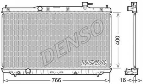 Радіатор охолодження DENSO DRM40038