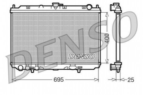 Радиатор, охлаждение двигателя DENSO DRM46016 (фото 1)