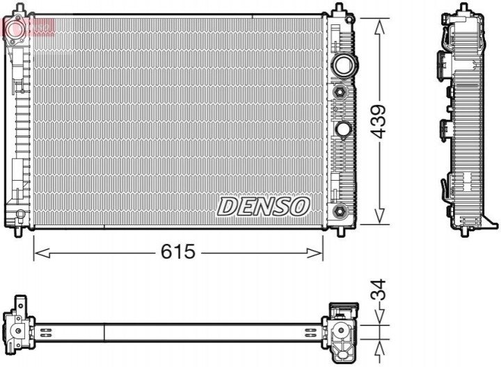 Радиатор охлаждения DENSO DRM46045 (фото 1)