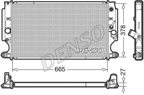 Радиатор охлаждения DENSO DRM50088