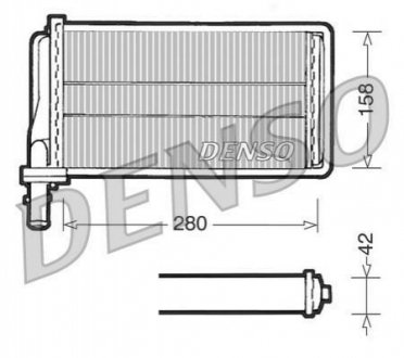 Радиатор печки DENSO DRR01001