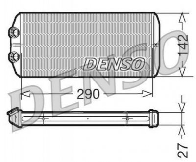 Радіатор печі DENSO DRR07005