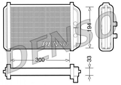 Радиатор обогревателя DENSO DRR09033 (фото 1)