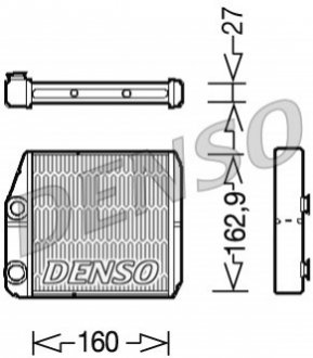 Радіатор печі DENSO DRR09035