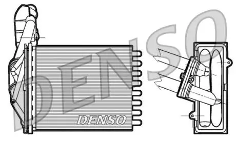 Радиатор печки DENSO DRR09042