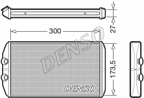 Радиатор обогревателя DENSO DRR12008