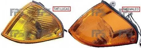 Ліхтар передній з лампою ABAKUS/DEPO/LORO FP 6812 K4-E