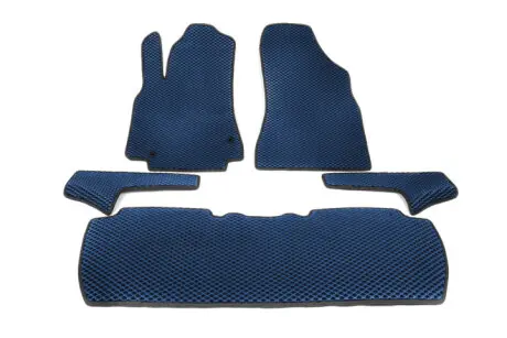 Коврики EVA (синие) Передние (2 шт) Peugeot Partner Tepee 2008-2018 гг. Digital Designs EVA86293