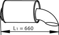Глушитель выпускной системы Dinex 81722