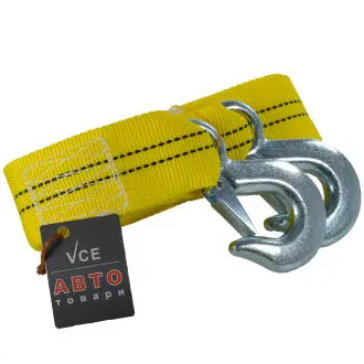 Трос буксировочный 6т 4,5м с-крюк, желтый DK DK46PP64550