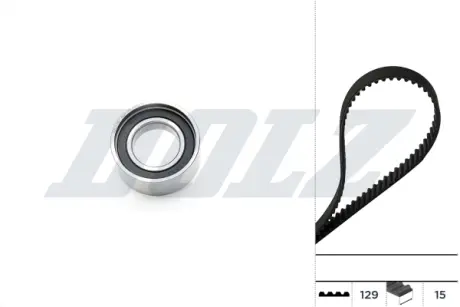 Комплект ГРМ (ремень+ролик) FIAT DOBLO, DOBLO-MINIVAN, PALIO, PANDA, PANDA-HATCHBACK, PUNTO, PUNTO-HATCHBACK, SIENA, STRADA, LANCIA Y, YPSILON 1.2-1.2CNG-1.3 09.93- DOLZ SKD022