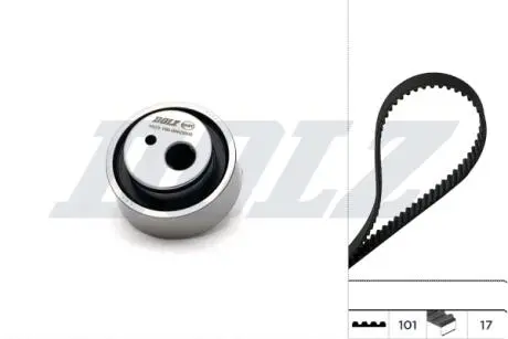 К-кт. грм (рем.+ролик) citroen ax,bx,xara DOLZ SKD028