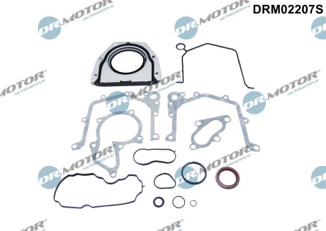 Комплект прокладок из разных материалов DR.MOTOR DRM02207S