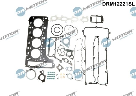 Комплект прокладок головки цилiндра 41 елемент DR.MOTOR DRM12221SL