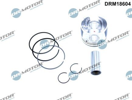 Поршень з поршневими кiльцями DR.MOTOR DRM18604