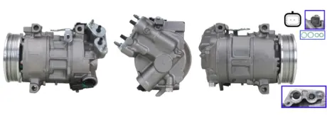 Компресор кондиціонера Citroen Berlingo-Peugeot Partner-Opel Combo 1.2-1.5D 18- DRI 700510996