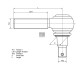 Наконечник кермової тяги m30*1.5/m20*1.5 DT 4.61208 (фото 1)