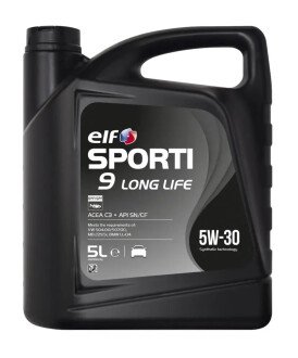 Моторное масло SPORTI 9 LONG LIFE 5W30 5л ELF 214251