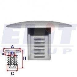 Кліпса внутрішнього оздоблення (к-т: 10 шт): a = 24mm/b = 8,5mm/d = 5mm/h = 15mm ELIT C60112