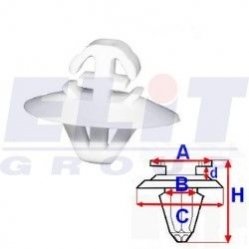 Кліпса бік. молдингів (к-т: 10 шт)) ELIT C60394