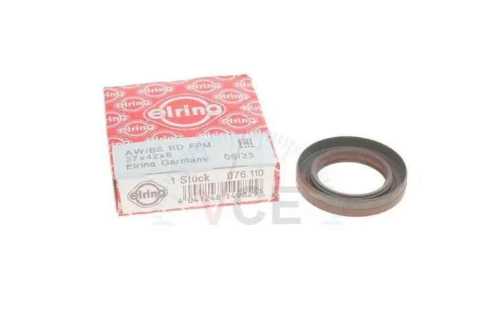 Ущільнююче кільце, розподільний вал; ущільнювальне кільце ELRING 076.110 (фото 1)