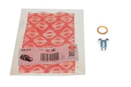 Болт слива масла + шайба mazda 3/6/cx-3/cx-5/mx-5 11- (m14x1.5x16) ELRING 105.610