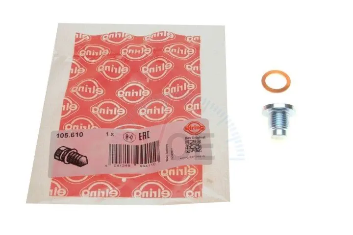 Болт слива масла + шайба mazda 3/6/cx-3/cx-5/mx-5 11- (m14x1.5x16) ELRING 105.610 (фото 1)