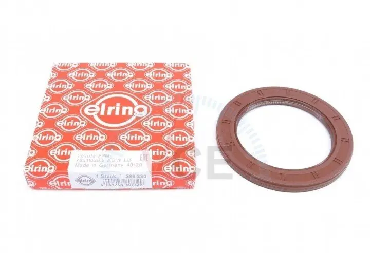 Ущільнююче кільце, колінчастий вал; ущільнювальне кільце ELRING 286.230 (фото 1)