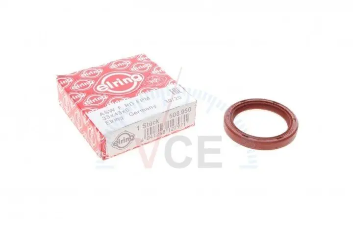 Фото 1 - Уплотняющее кольцо, распределительный вал; уплотнительное кольцо ELRING 508.950 Уплотняющее кольцо, распределительный вал; уплотнительное кольцо ELRING 508.950 (фото 1)