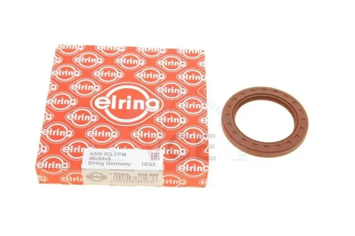 Сальник колінвалу (передній) SsangYong Rexton 2.7 Xdi 04- (48x68x10) ELRING 808.660 (фото 1)