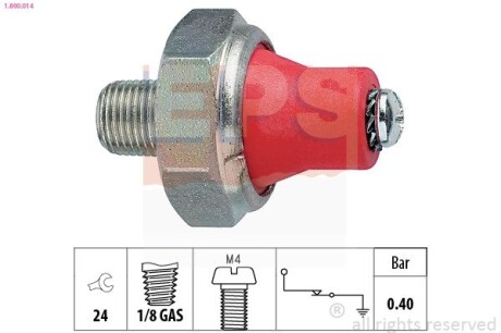Mazda датчик тиску масла 626,honda prelude,rover,subaru EPS 1.800.014
