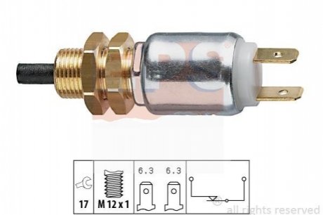Вимикач ліхтаря сигналу гальмування EPS 1.810.014 (фото 1)