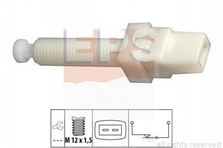 Вимикач ліхтаря сигналу гальмування EPS 1.810.015 (фото 1)