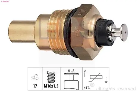 Opel датчик температуры воды monterey 3,0dti/3,1td EPS 1.830.067