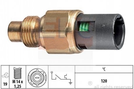 Термовыключатель, сигнальная лампа охлаждающей жидкости EPS 1.840.048
