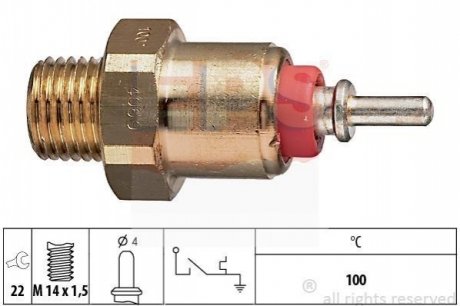 Термовыключатель, сигнальная лампа охлаждающей жидкости EPS 1.840.069