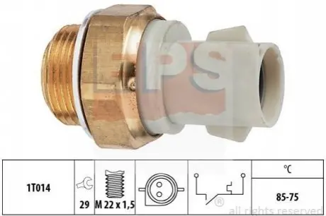Термовыключатель, вентилятор радиатора EPS 1.850.130