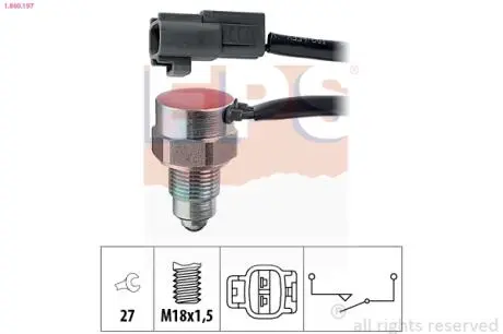 Вимикач світла заднього ходу Toyota avensis 00- EPS 1.860.197