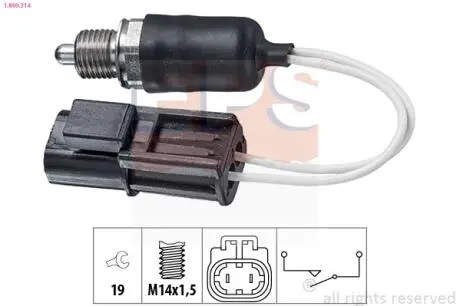 Выключатель, фара заднего хода EPS 1.860.314