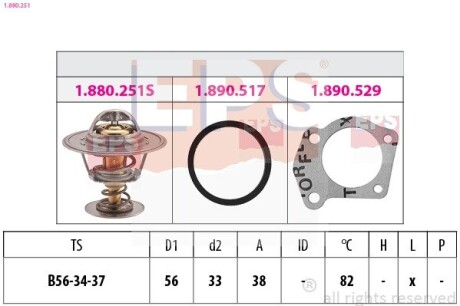 Термостат, охолоджуюча рідина EPS 1.880.251